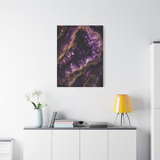 Amethyst Geode Crystal Abstraction Wall Art & Canvas Print