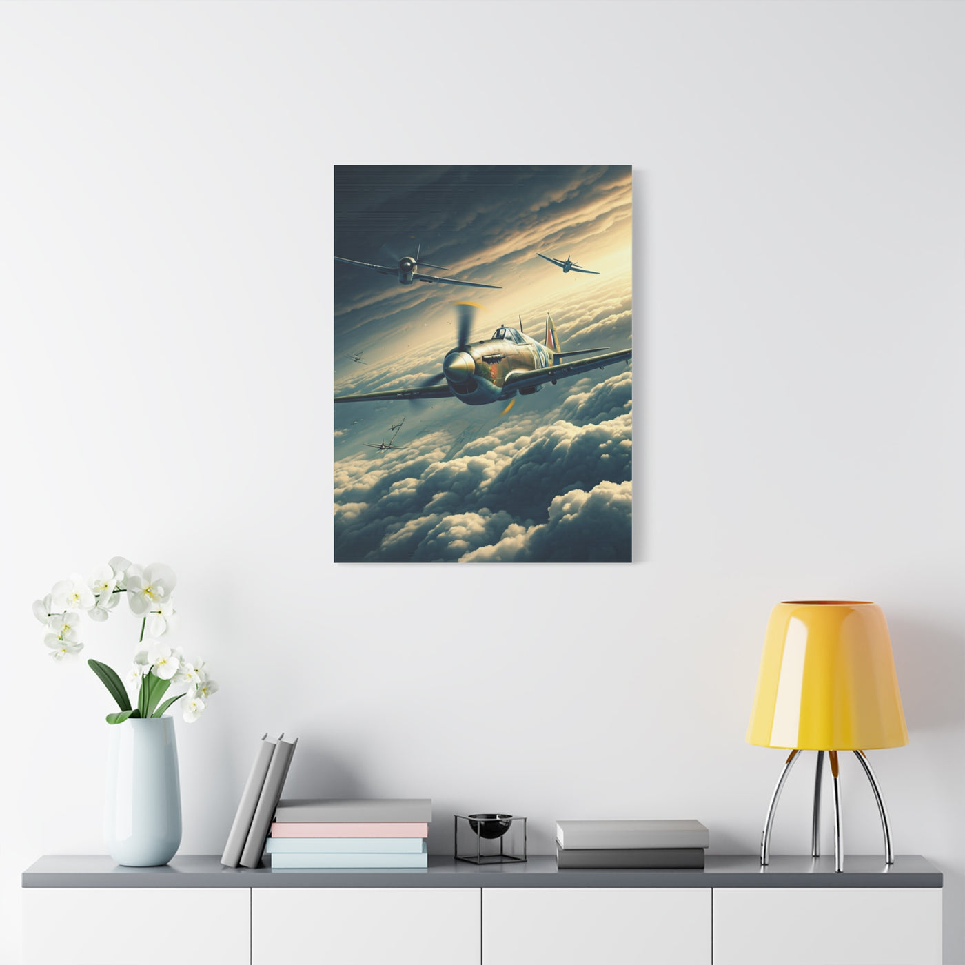 Squadron Flight Over Endless Skies Wall Art & Canvas Prints