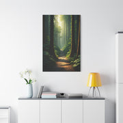 Misty Woodland Path Serenity Wall Art & Canvas Prints