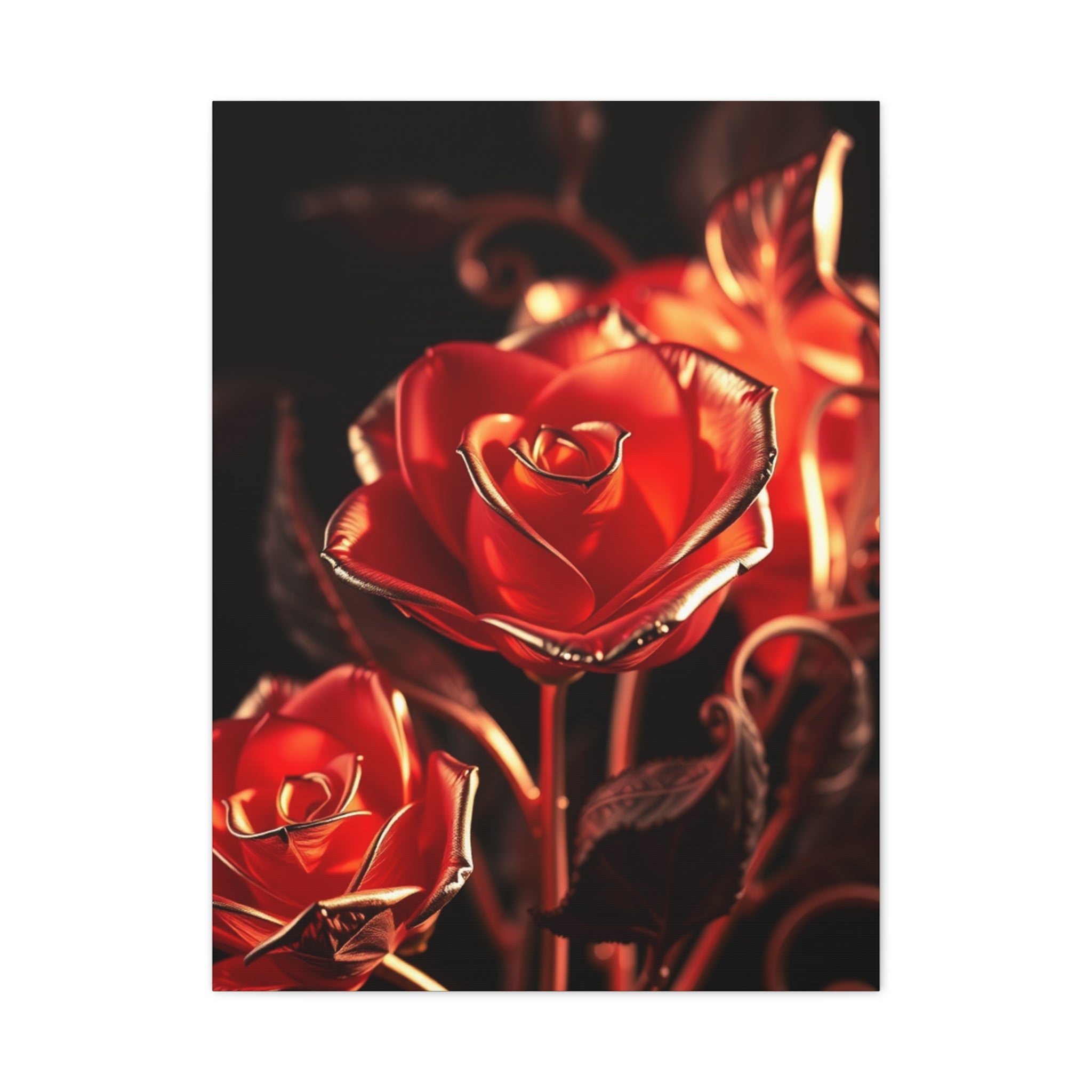 Gilded Rose Splendor Wall – Wallpics