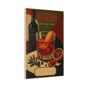 Vintage Negroni Cocktail Poster Wall Art & Canvas Print