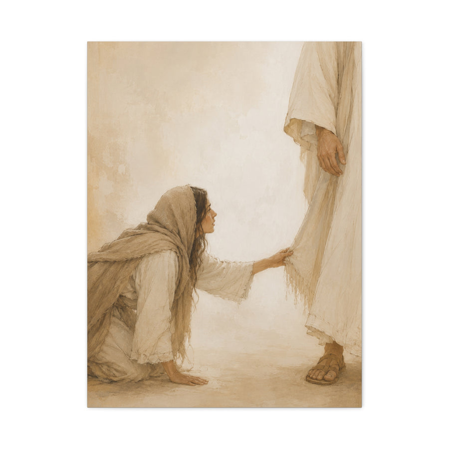 Healing Faith Touch Scripture Wall Art & Canvas Print