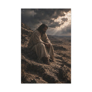 Jesus in the Wilderness Reflection Wall Art & Canvas Print