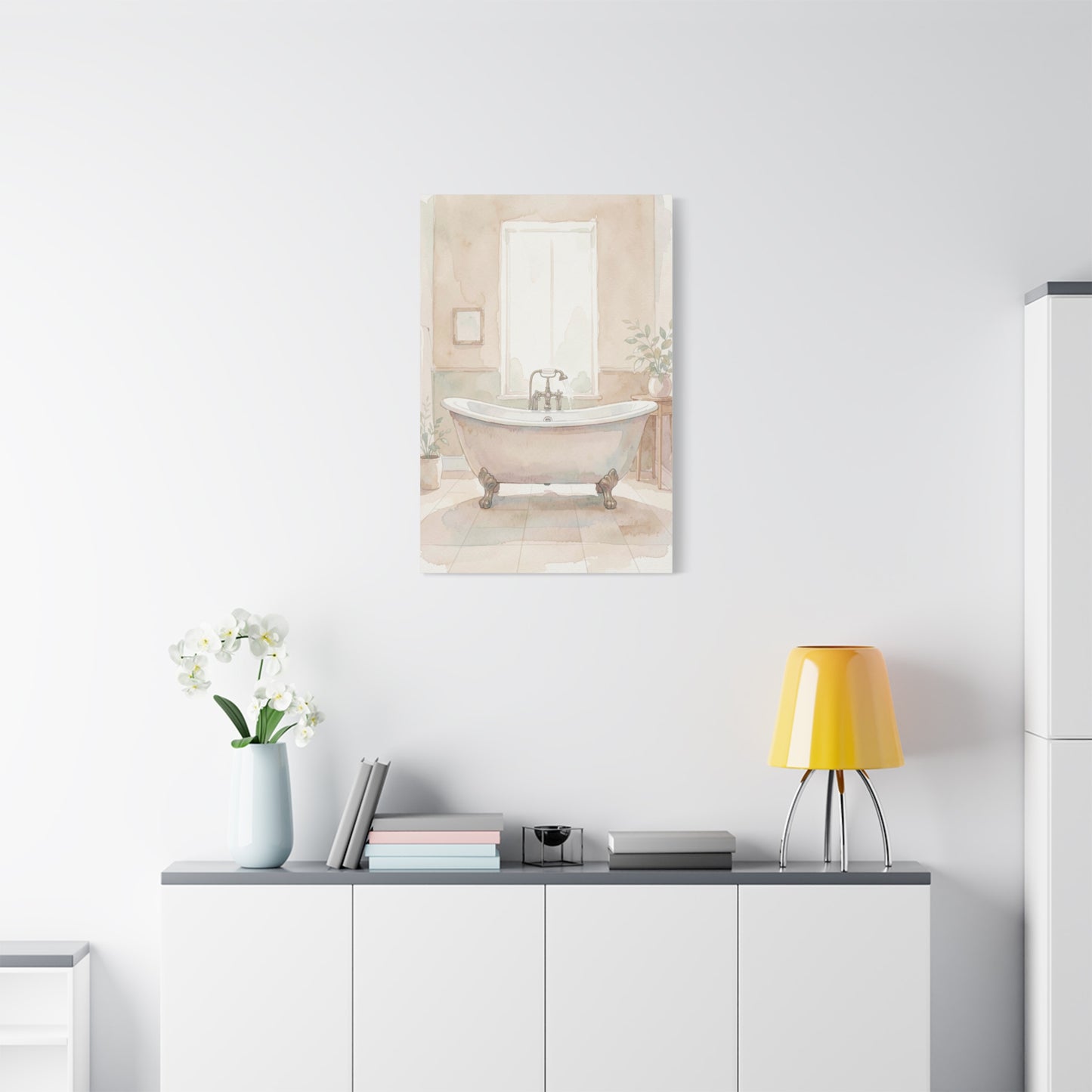 Vintage Clawfoot Bathtub Serenity Wall Art & Canvas Prints