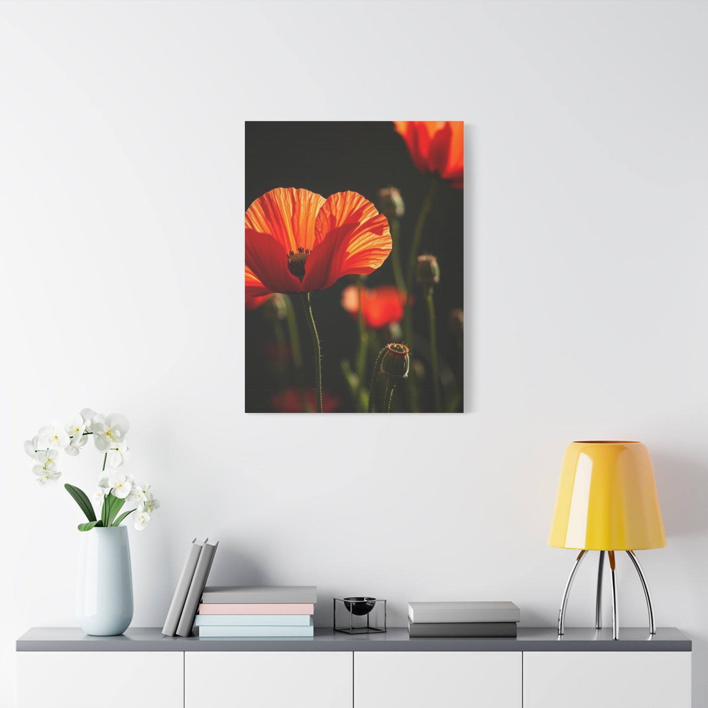 Poppy Flower Art Luxury Canvas Wall Art & Canvas Print