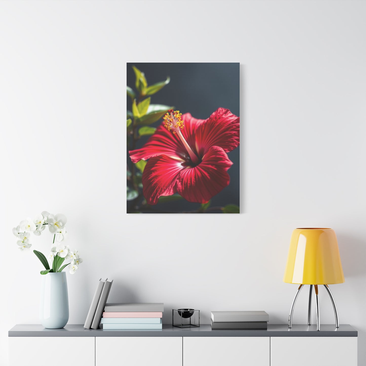 Hibiscus Flower Art Supreme Canvas Wall Art & Canvas Print