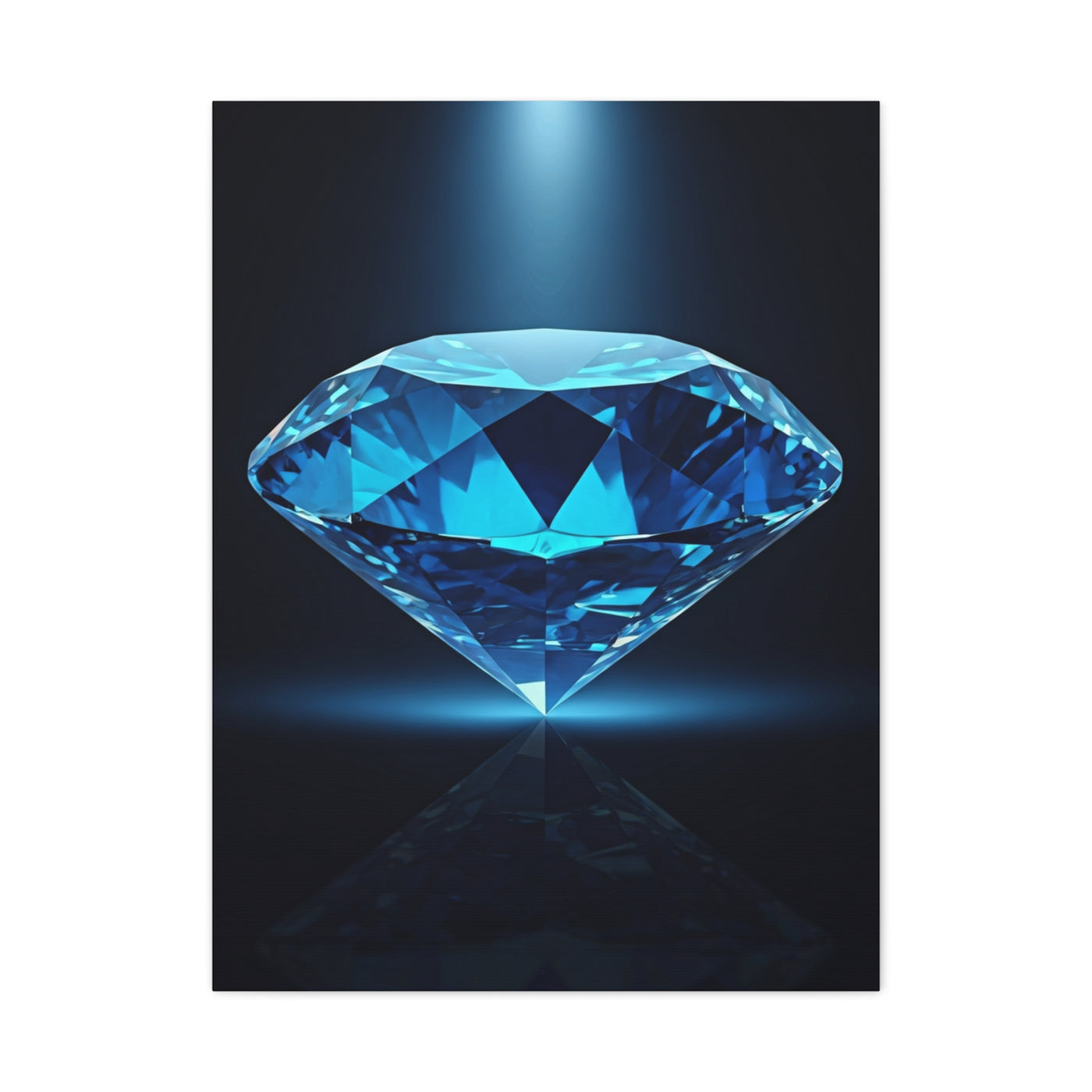 Blue Diamond Reflection Wall Art & Canvas Prints