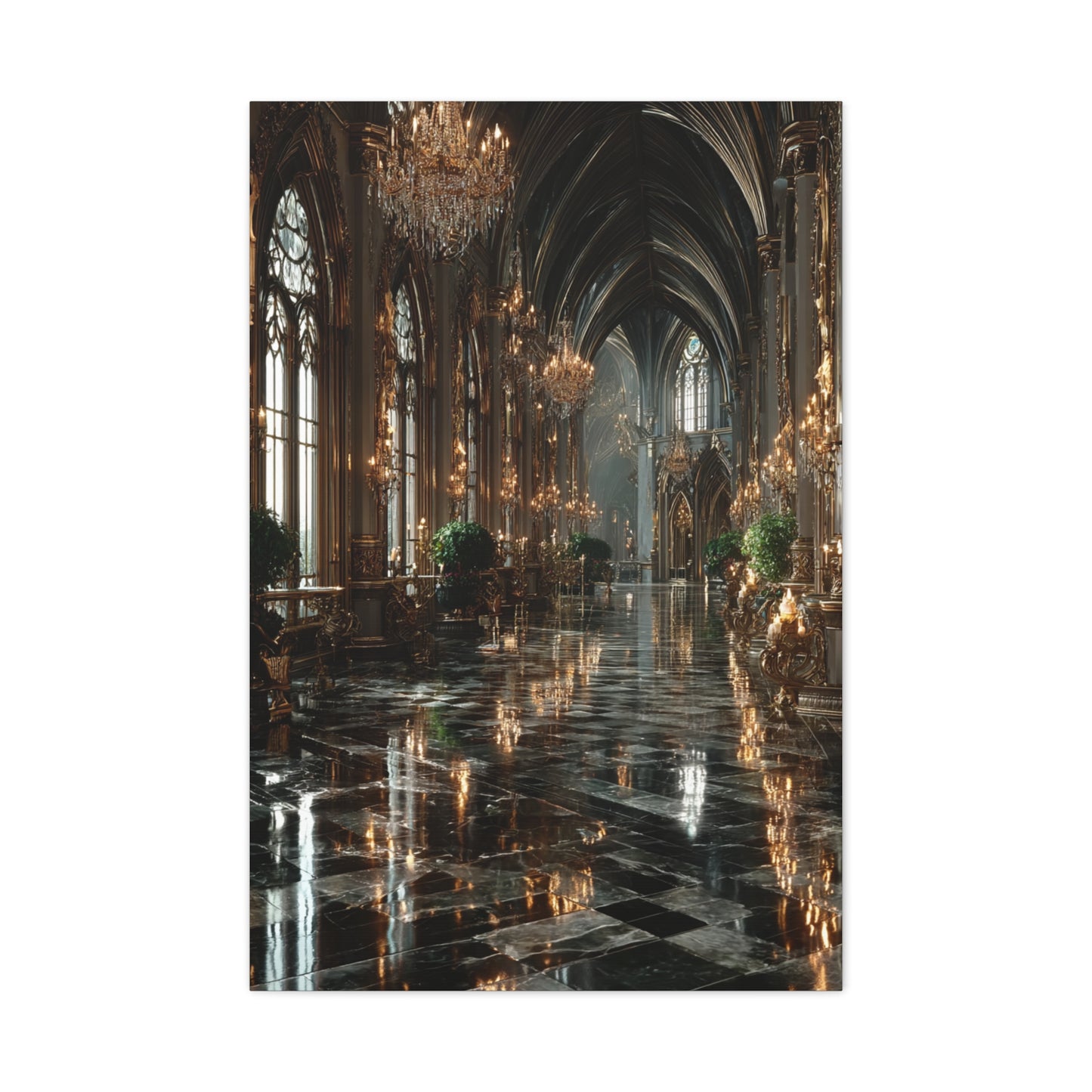 Grand Palace Corridor Luxury Wall Art & Canvas Print
