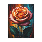 Golden Ember Rose Wall Art & Canvas Print