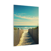 Sandy Fence Pathway to the Shore Wall Art & Canvas Prints
