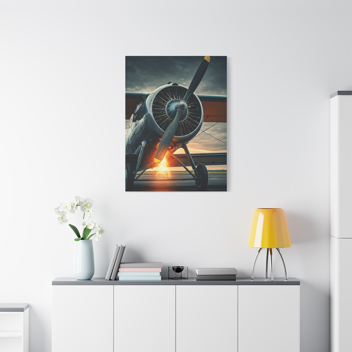 Vintage Prop Engine Close-Up Wall Art & Canvas Prints