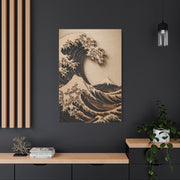 Layered Wood Great Wave Relief Wall Art & Canvas Print