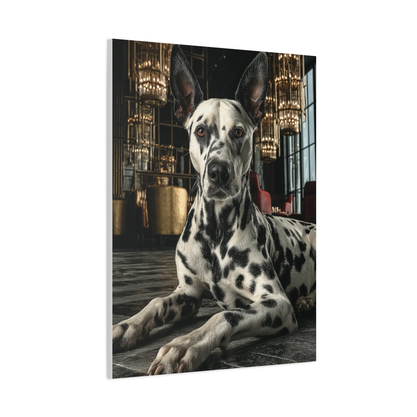 Dalmatian Luxury Lounge Portrait Wall Art & Canvas Print