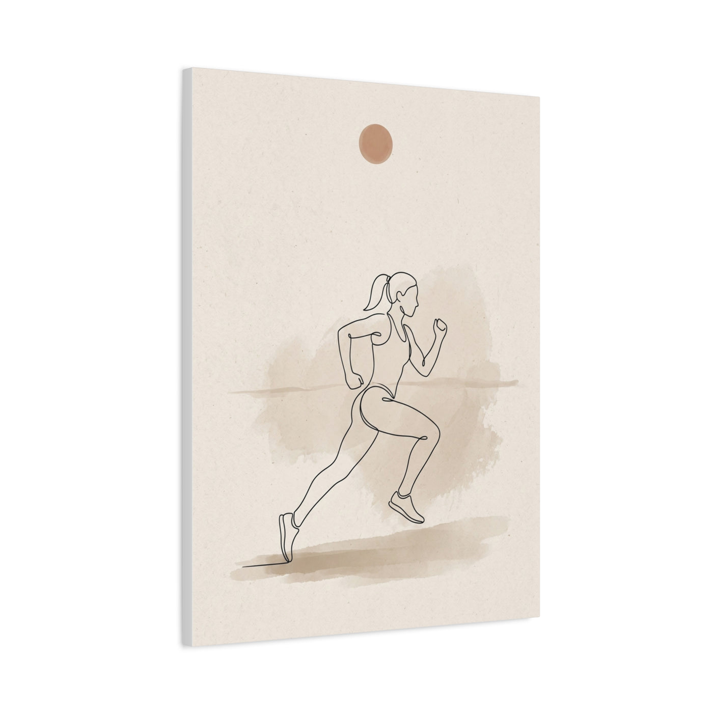 Minimal Marathon Runner Sports Wall Art & Canvas Print