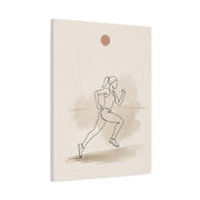 Minimal Marathon Runner Sports Wall Art & Canvas Print