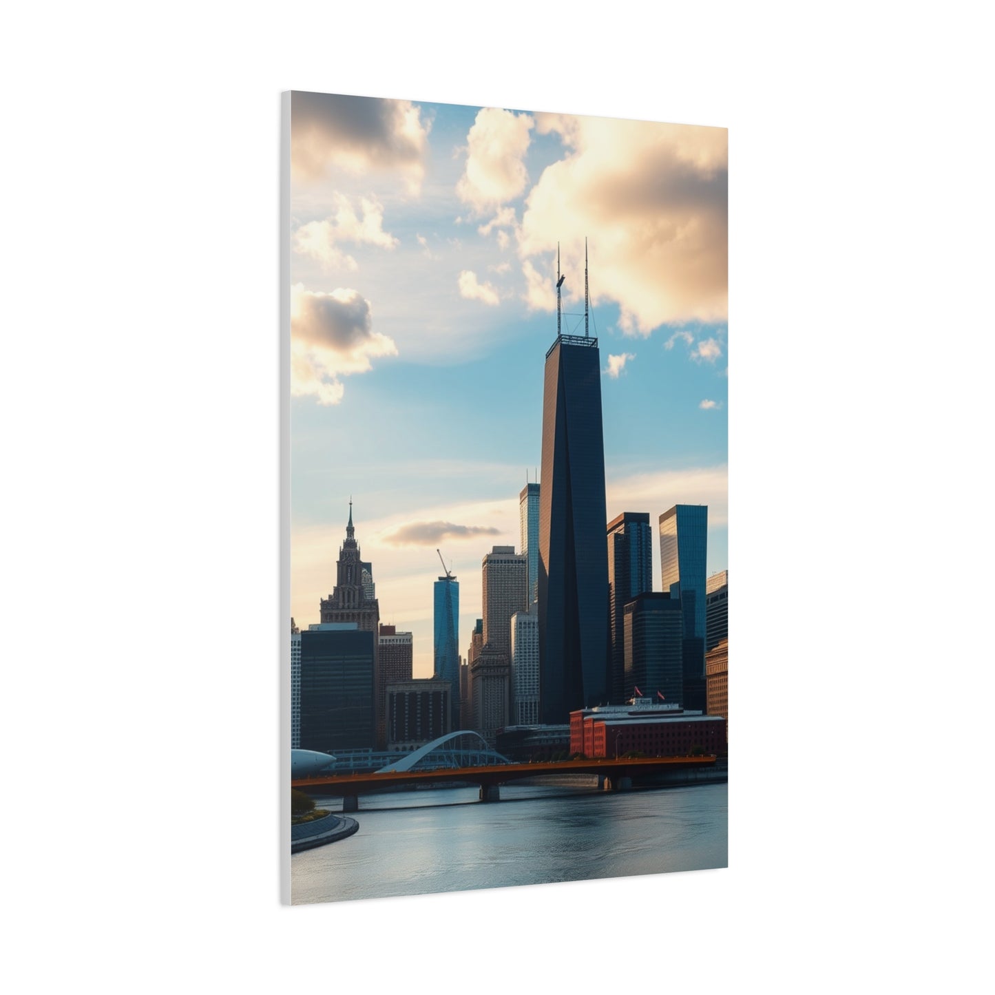 Chicago Skylines Art Luxury Canvas Wall Art & Canvas Print