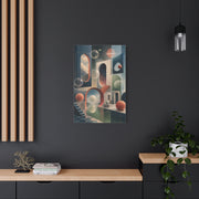 Surreal Geometric Portal Landscape Wall Art & Canvas Print