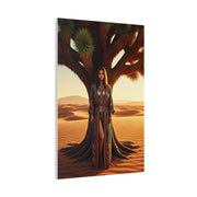 Desert Muse Beneath the Sacred Tree – Wall Art & Canvas Prints