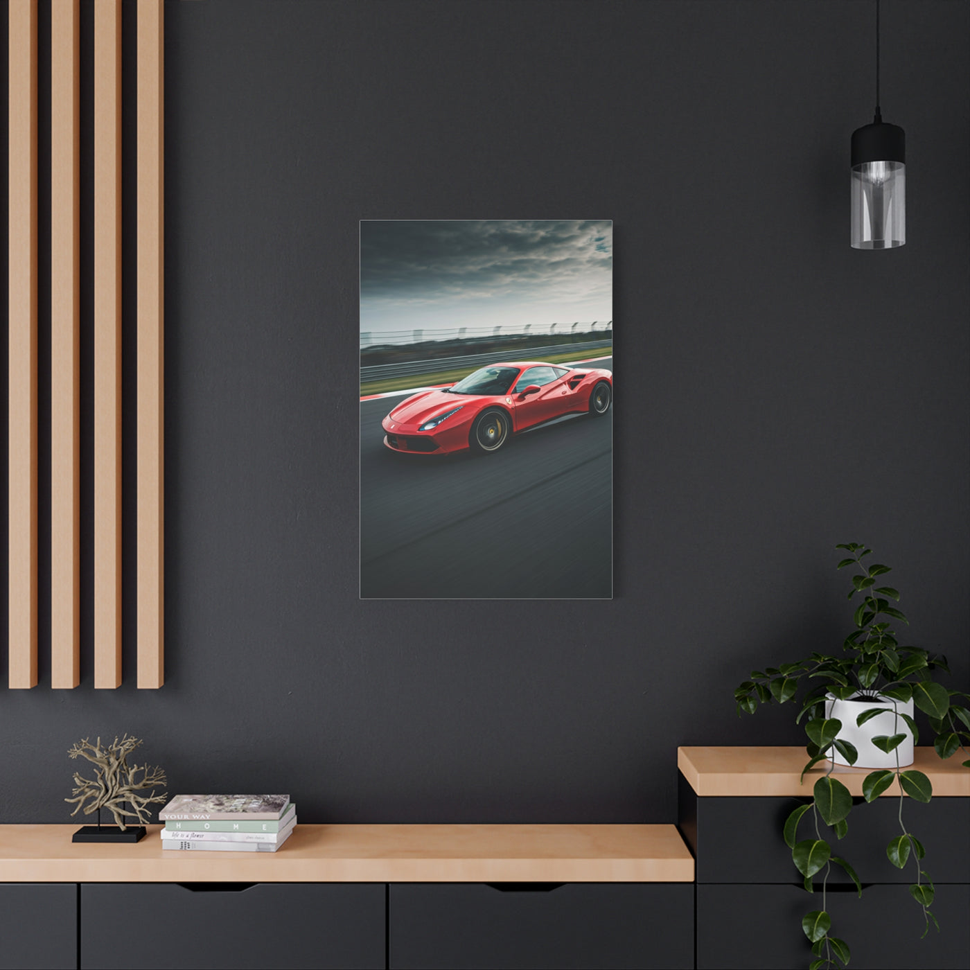 Ferrari 488 GTB Racing Line Precision Wall Art & Canvas Prints
