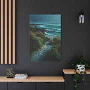 Green Coastal Dune Path Serenity Wall Art & Canvas Print