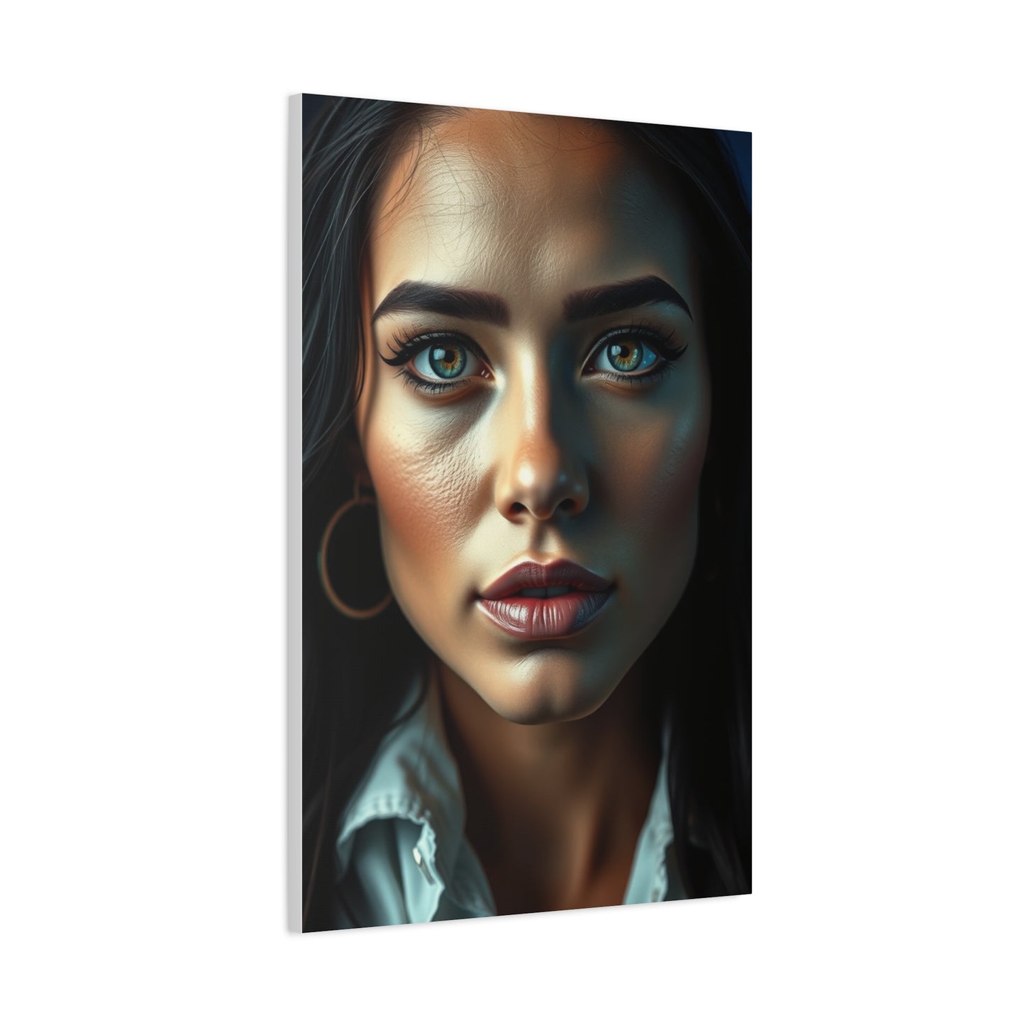 Elite Black, White & Blue Art Vision Wall Art & Canvas Print