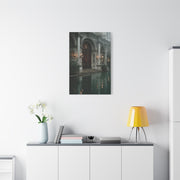 Venetian Palace Canal Entrance Wall Art & Canvas Print