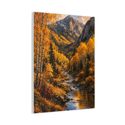Autumn Aspen Mountain Valley Wall Art & Canvas Print