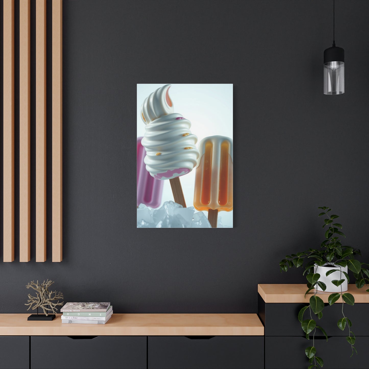 Ice Cream & Popsicle Art Supreme Canvas Wall Art & Canvas Print
