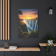 Waterfall at Golden Horizon Wall Art & Canvas Prints