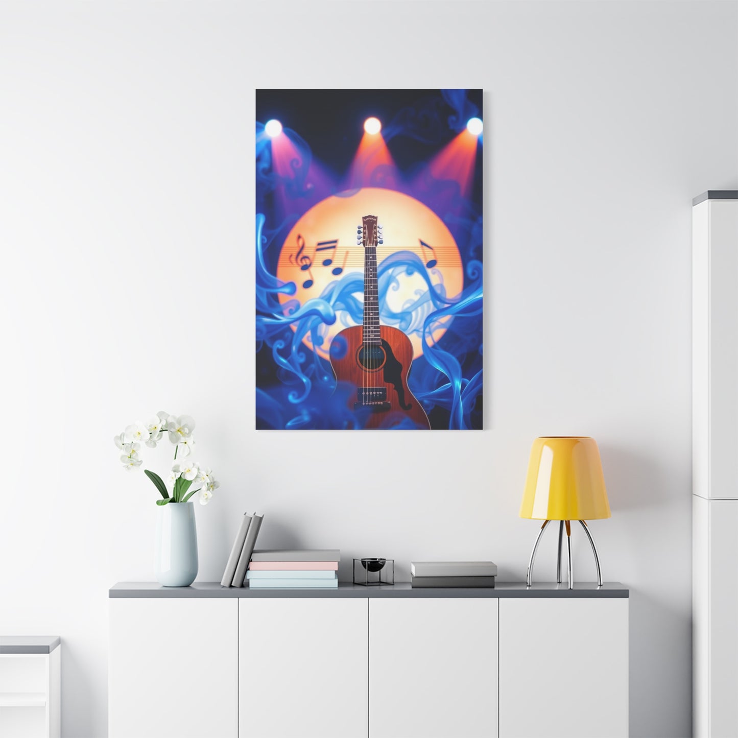 Blue Music Art Premium Gallery Wall Art & Canvas Print
