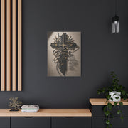 Grace Cross Metal Scripture Wall Art & Canvas Print
