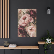 Loose-Brush Peony Floral Abstraction Wall Art & Canvas Print