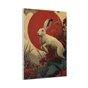 Harvest Moon Folk Hare Wall Art & Canvas Print
