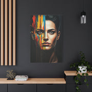 Split Spectrum Portrait Wall Art & Canvas Print
