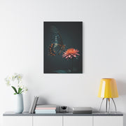 Swallowtail Butterfly and Pink Garden Flower Wall Art & Canvas Prints