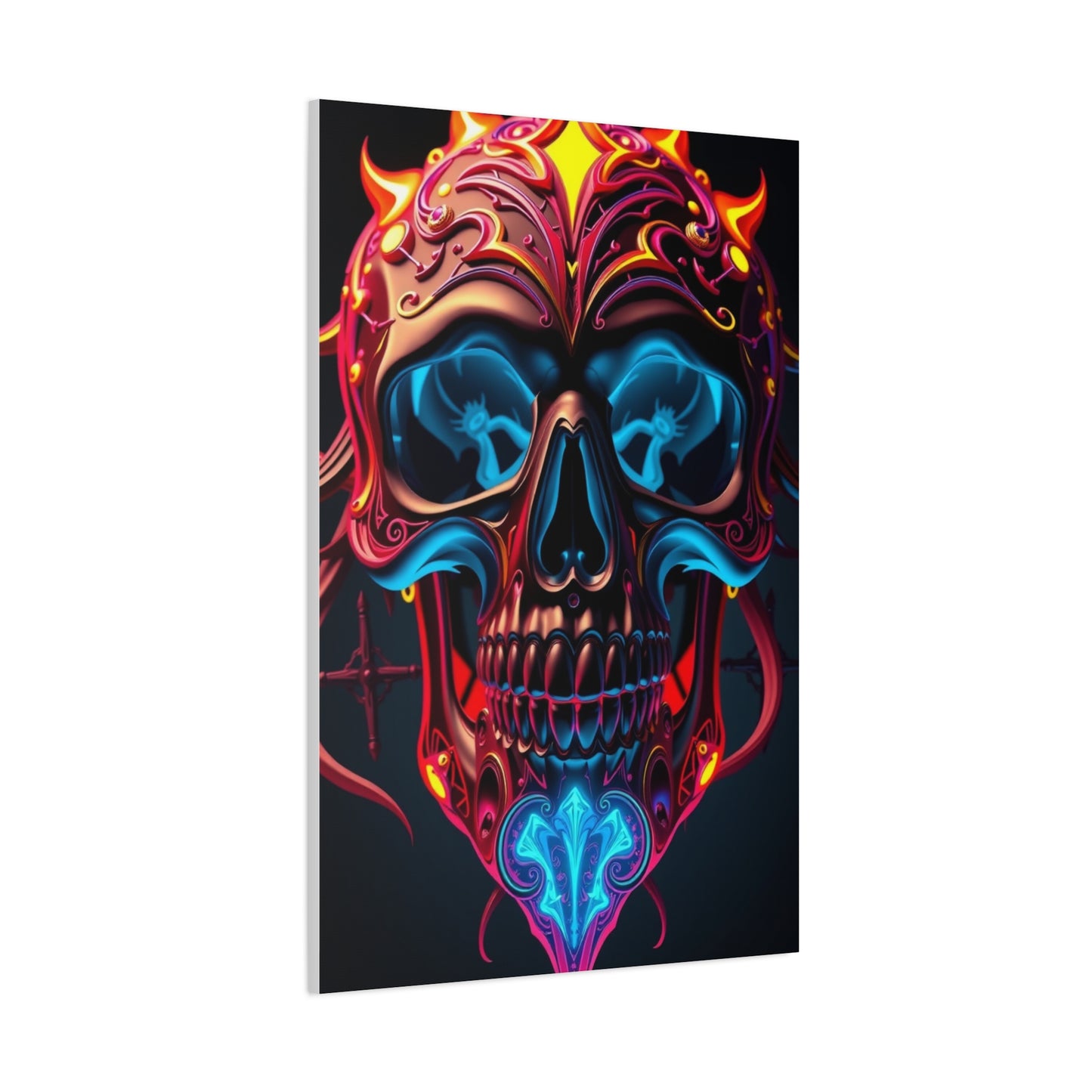Supreme 3D Trippy Skull Art By Ali Gulec Art Wall Art & Canvas Print