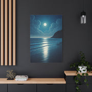 Moonlit Ocean Horizon Night Wall Art & Canvas Prints