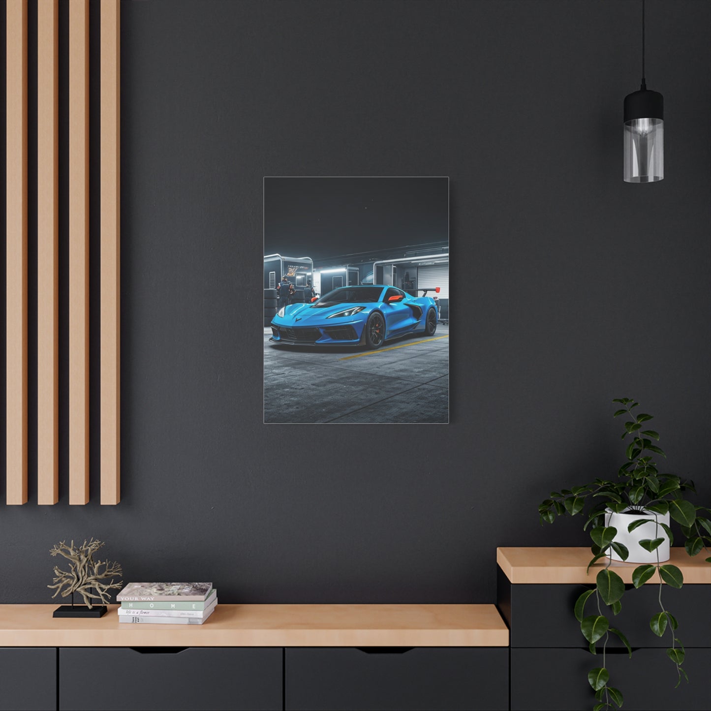 Chevrolet Corvette C8 Z06 Paddock Night Scene Wall Art & Canvas Prints