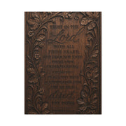 Proverbs Heirloom Wood Scripture Wall Art & Canvas Print