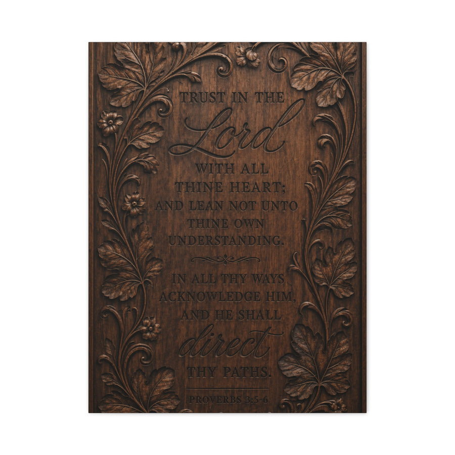 Proverbs Heirloom Wood Scripture Wall Art & Canvas Print