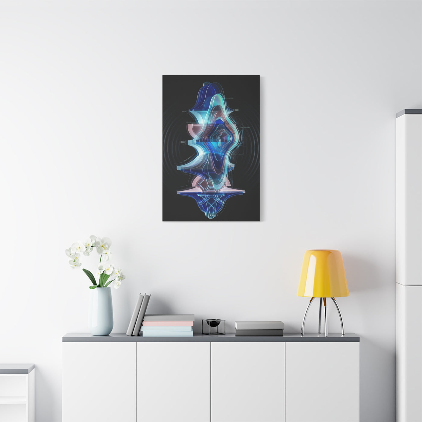 Futuristic Soundform Resonance Wall Art & Canvas Print