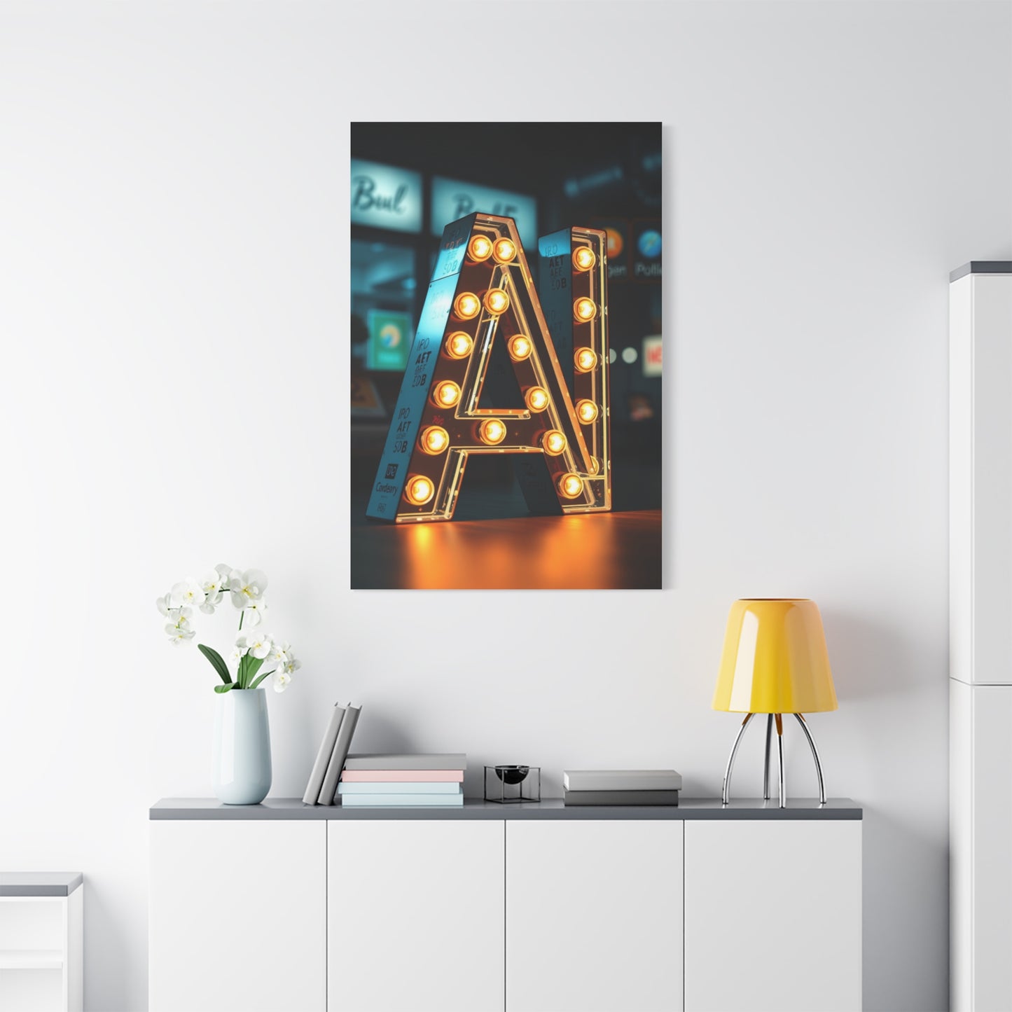 Masterpiece A Alphabet & Letter Art Vision Wall Art & Canvas Print