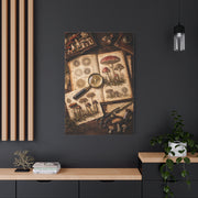 Cabinet-of-Curiosities Mushroom Study Wall Art & Canvas Print