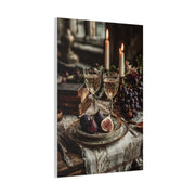 After-Dinner Wine and Fig Table Wall Art & Canvas Print