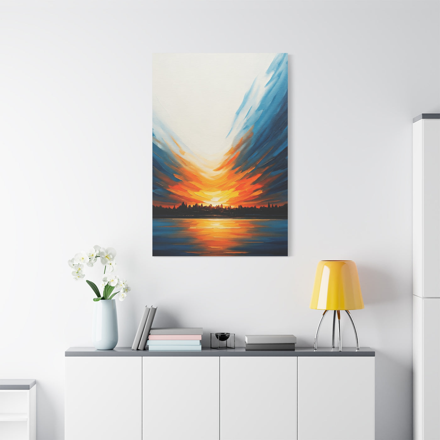 Radiant Sunset Reflection Wall Art & Canvas Prints