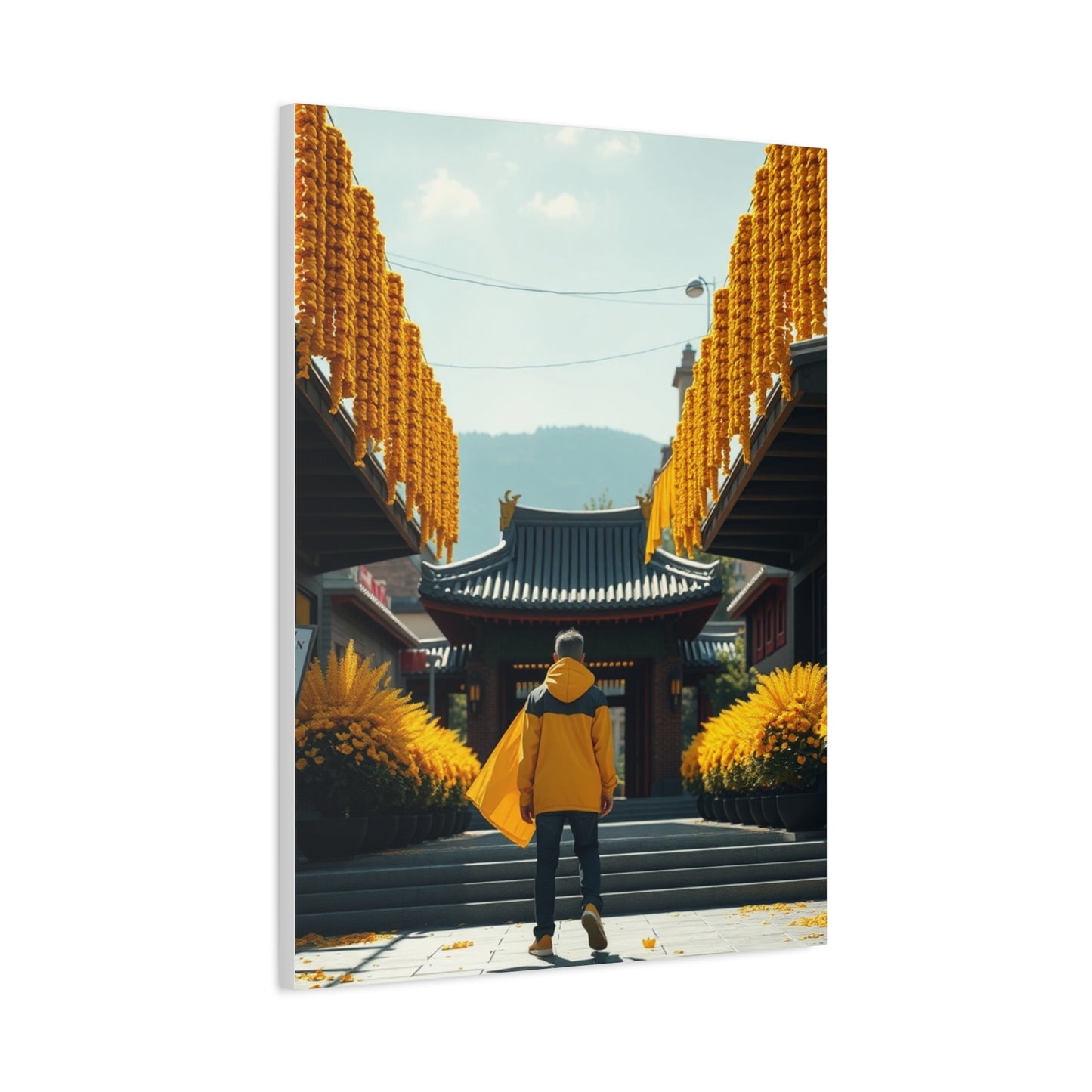 Golden Horizon Creation Wall Art & Canvas Print