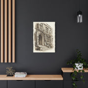 Ivy-Covered Collegiate Arch Sketch Wall Art & Canvas Print