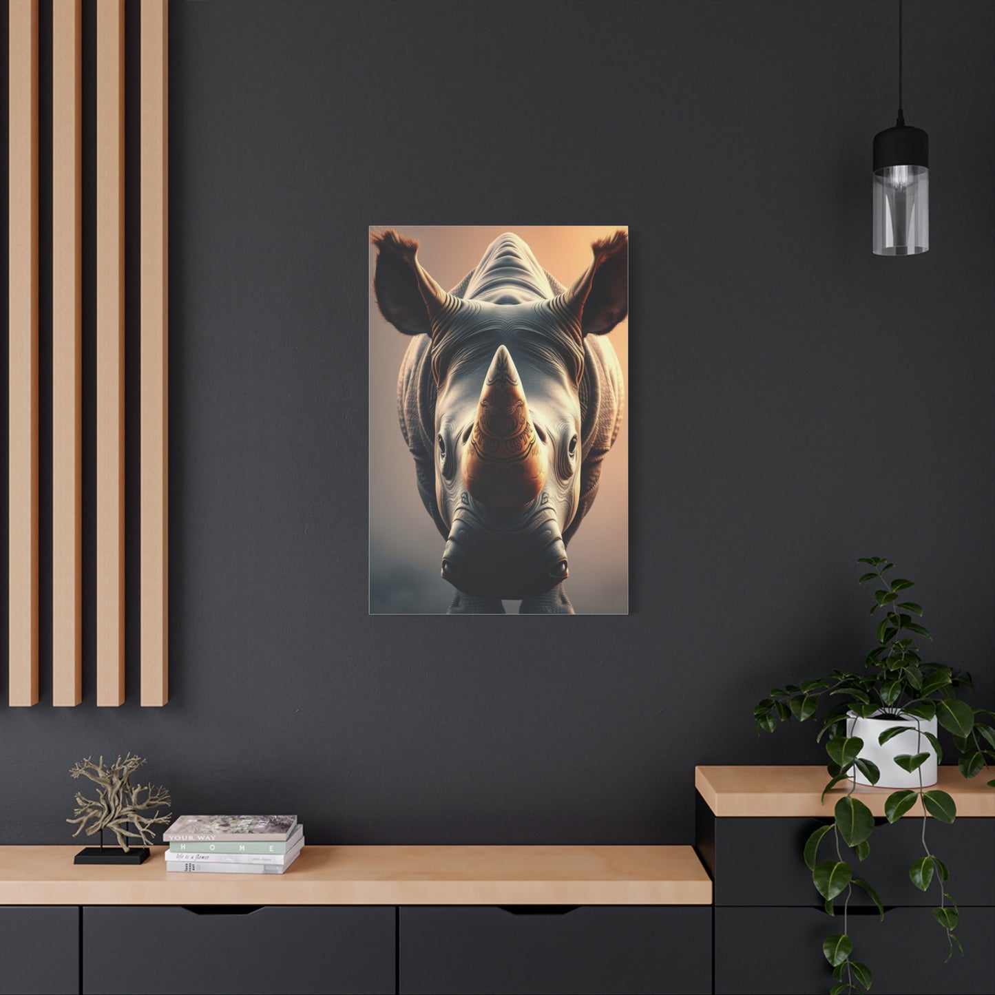Rhinoceros Art Supreme Canvas Wall Art & Canvas Print