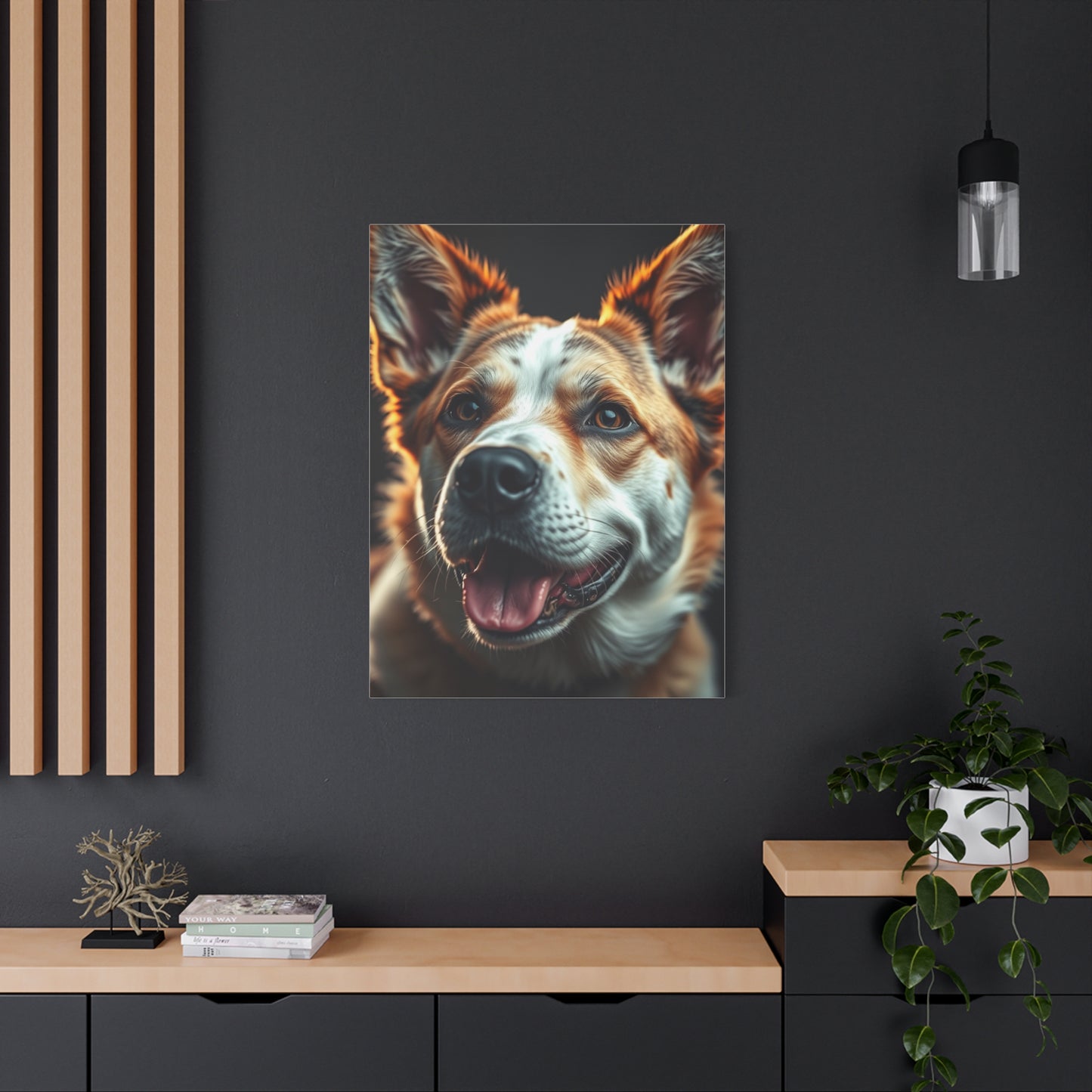 Aristocratic Dog Tableau Wall Art & Canvas Print