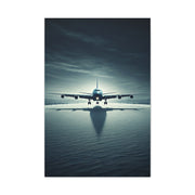 Stormy Runway Jet Arrival Wall Art & Canvas Prints